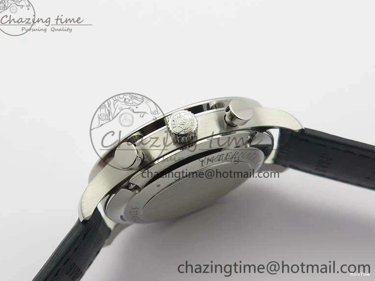 MIROTIME 0524 MoistureWicking Portuguese IW371491 ZF 1:1 Best Edition SS Blue Dial On Leather Strap A79350 (Slim Movement) V 7221